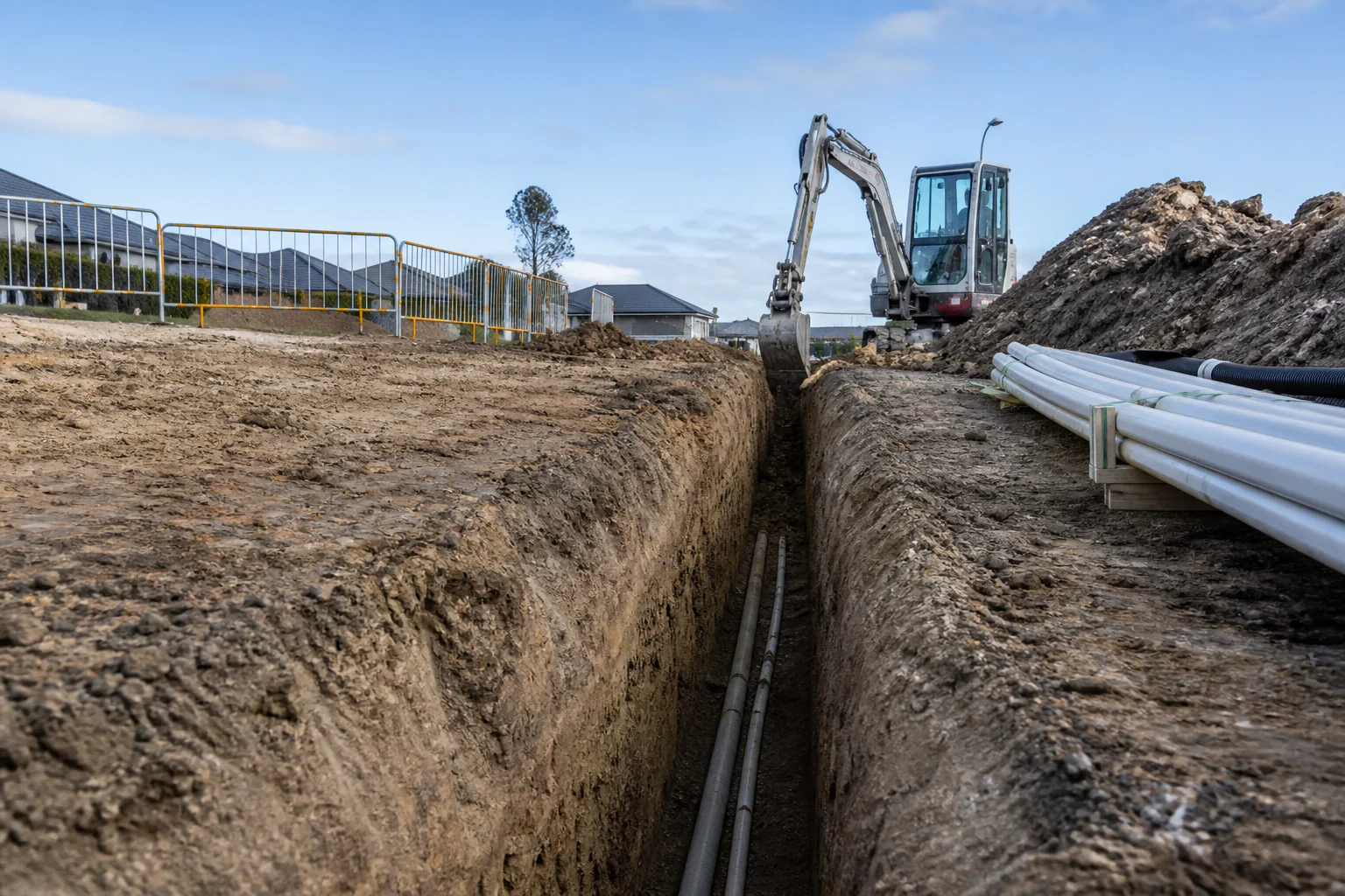 Illustration of civil and utility works works